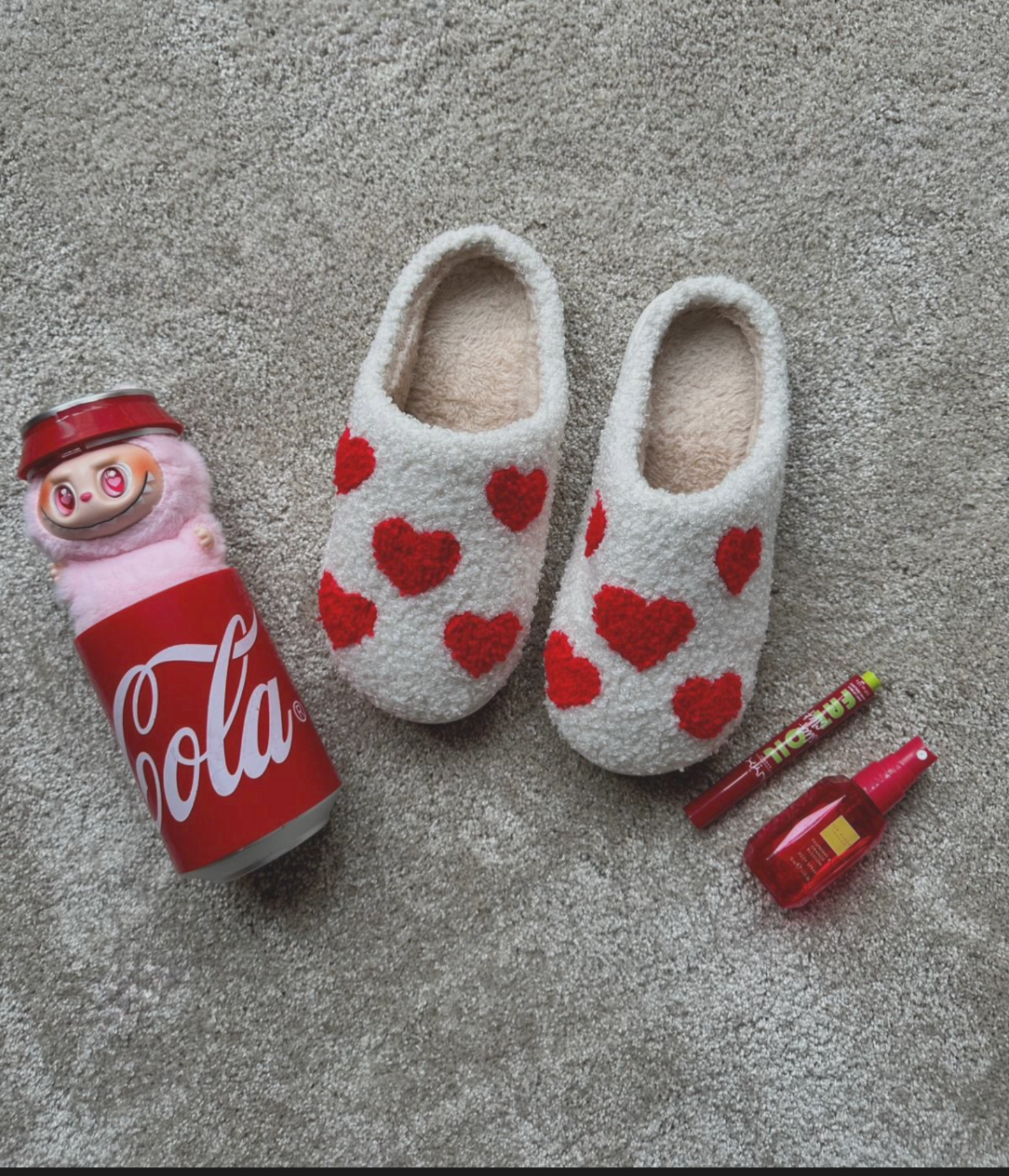 Hearts slippers