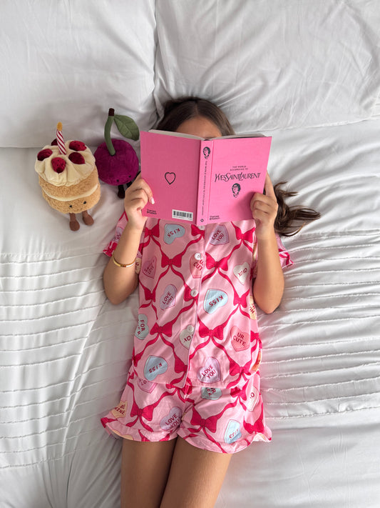 Kids love heart pjs