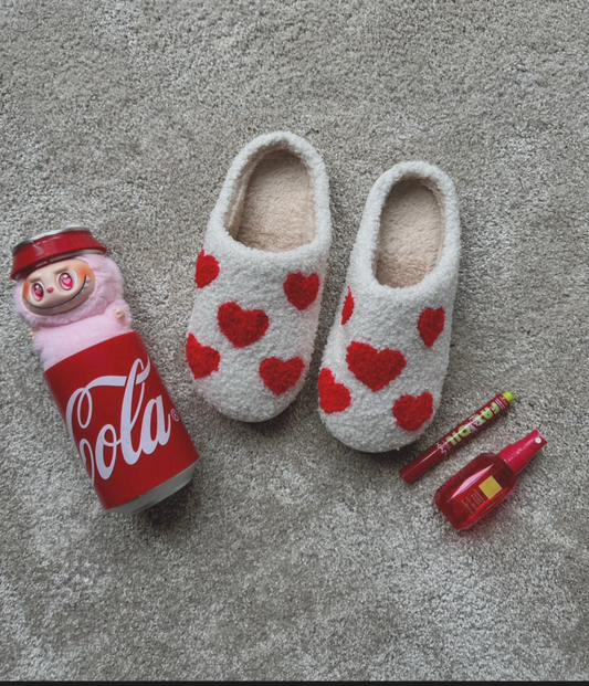 Hearts slippers