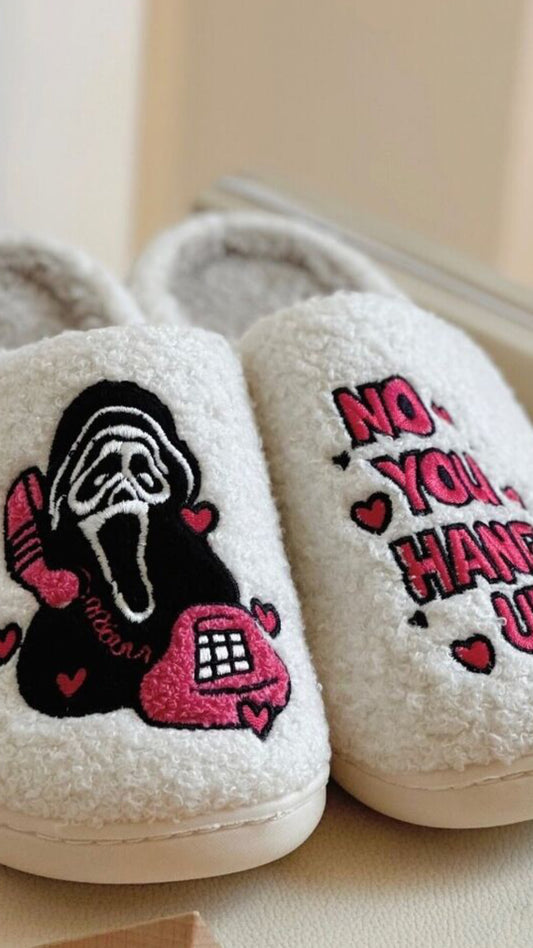 Ghost face slippers