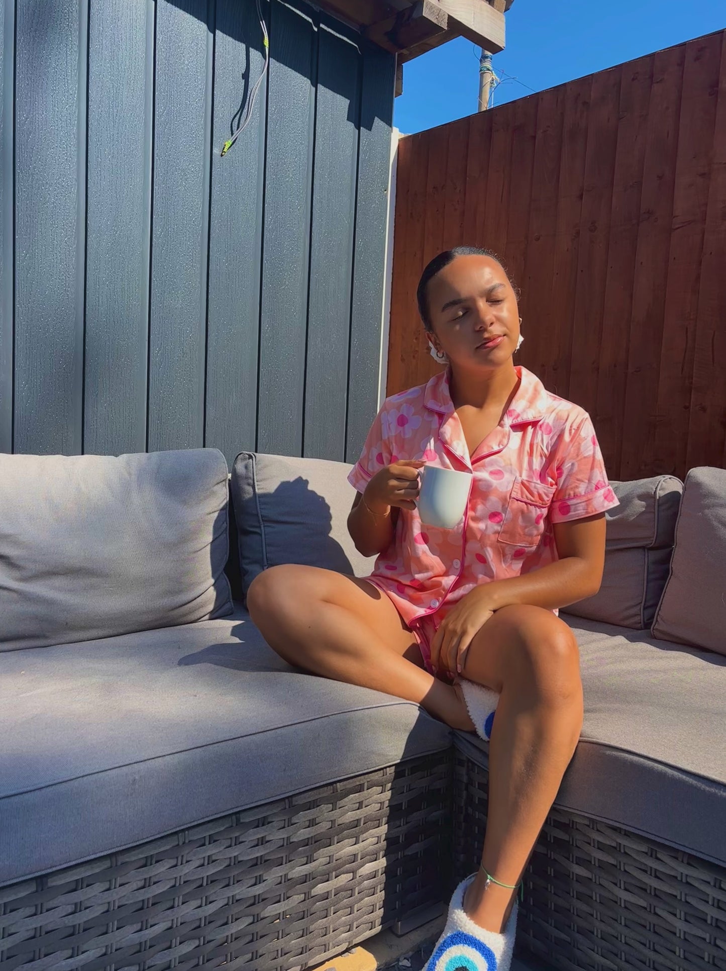 Coral floral pjs