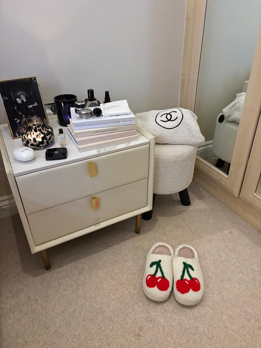Big cherry slippers